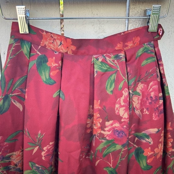 Abercrombie & Fitch Floral Maxi Skirt - Red and Green - Picture 3 of 10